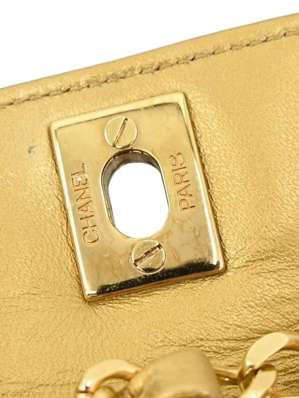 Chanel Gold Lambskin Waist Bum Bag #80/32 RQ04193